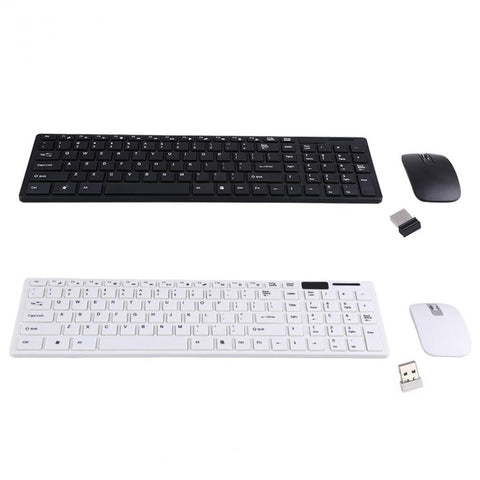 VBESTLIFE 2.4G Slim Optical Wireless Keyboard and Ultra-Thin Mouse